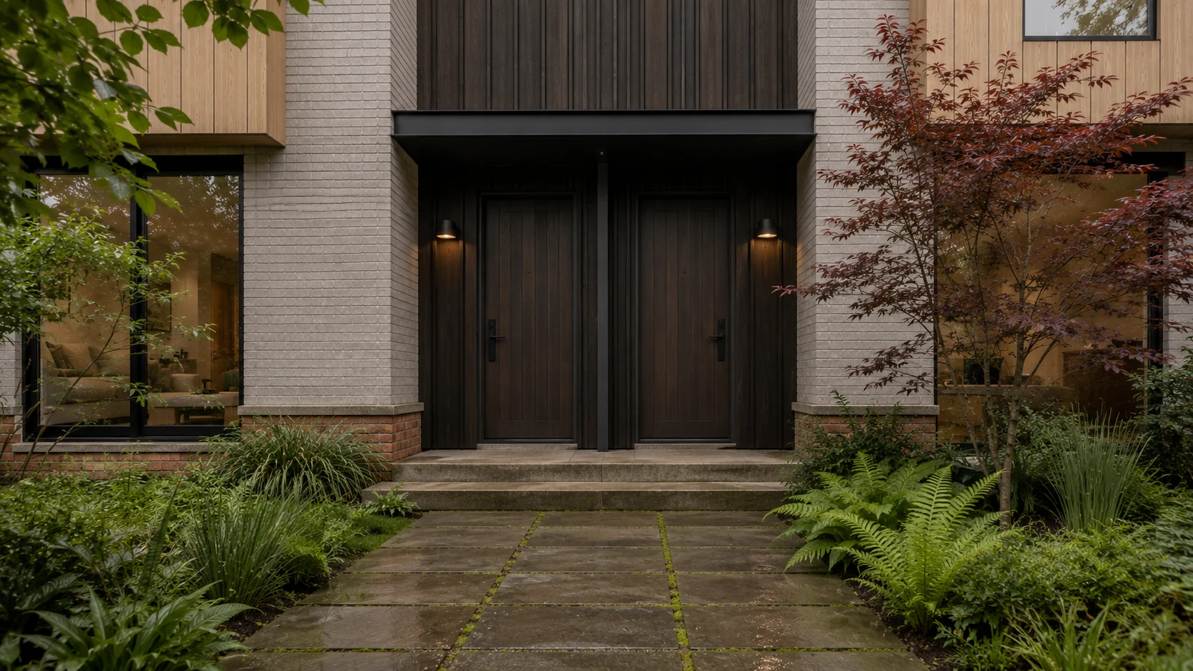 The entry walk at Victoria Haus